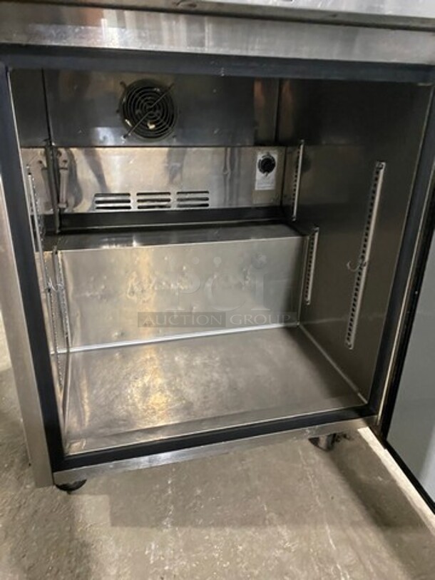 Turbo Air Commercial Single Door Lowboy/Worktop Freezer! With Poly Coated Racks! All Stainless Steel! Model: MUF28 SN: MU2F705113 115V 60HZ 1 Phase - Image 5 of 7
