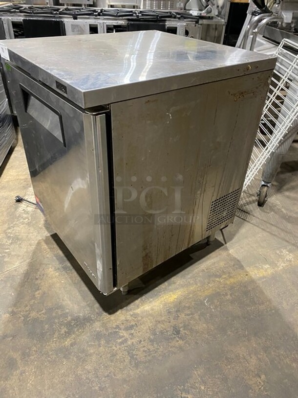 Turbo Air Commercial Single Door Lowboy/ Worktop Freezer! With Poly Coated Racks! All Stainless Steel! On Legs! Model: MUF28N711S 115V 60HZ 1 Phase - Image 2 of 7
