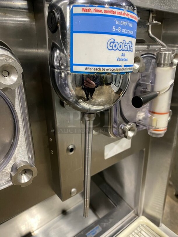 NICE! Taylor Commercial Floor Style 2 Flavor Frosty/Coolatta/Slushy Making Machine! With Milkshake Mixing Attachment! All Stainless Steel! Model 342D27 SN:K6106162 208-230V 1PH - Image 7 of 11