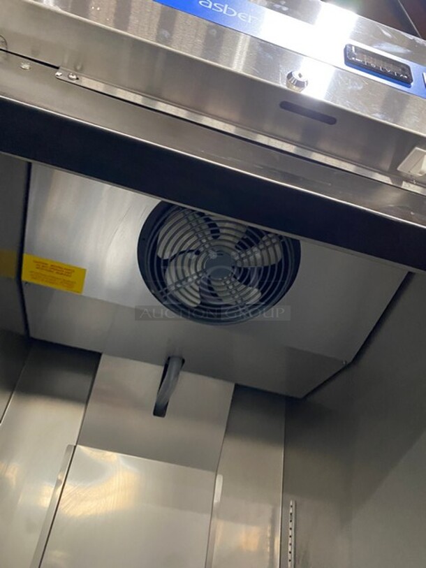 LATE MODEL! 2022 Asber Commercial Single Door Reach In Freezer! All Stainless Steel! On Casters! MODEL ARF23HFHC SN:8102673343 115V 1PH - Image 6 of 9