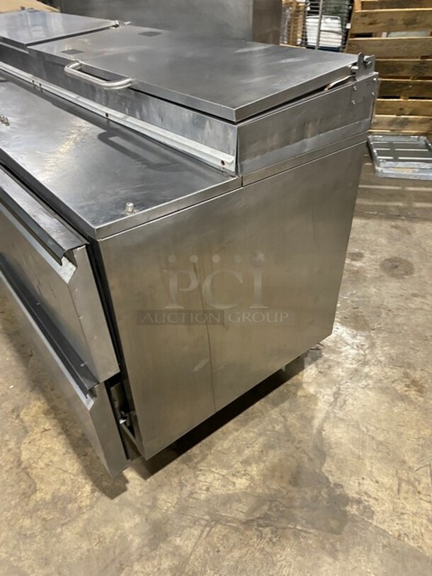 Silver King Refrigerated 6 Drawer Pizza Prep Station! Model SKPZ92D1 Serial SBCM145050B! 115V 1Phase! On Casters! - Image 2 of 6