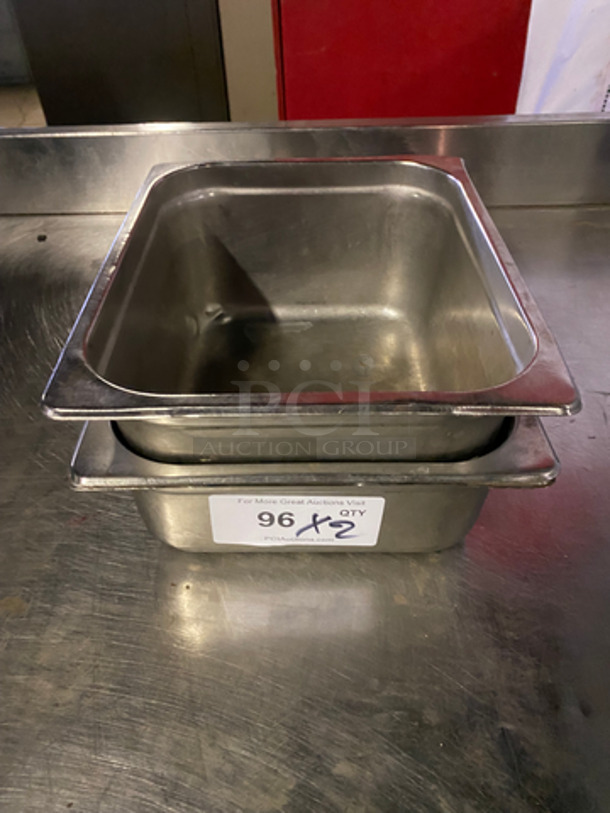 Stainless Steel Steam Table Pans! 2x Your Bid!
