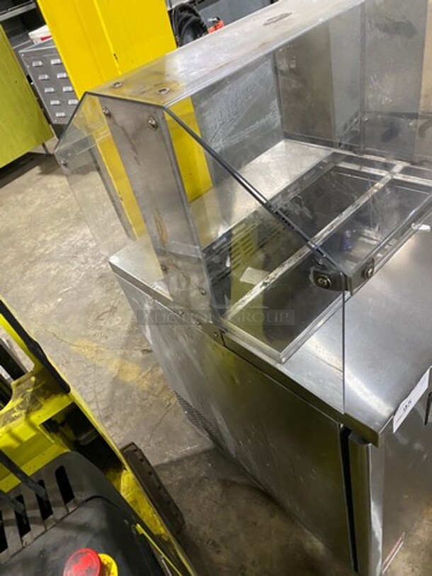 Turbo Air Refrigerated Salad Bar Island! Single Door Storage Space Underneath! All Stainless Steel! Model: MST28711S - Image 2 of 8