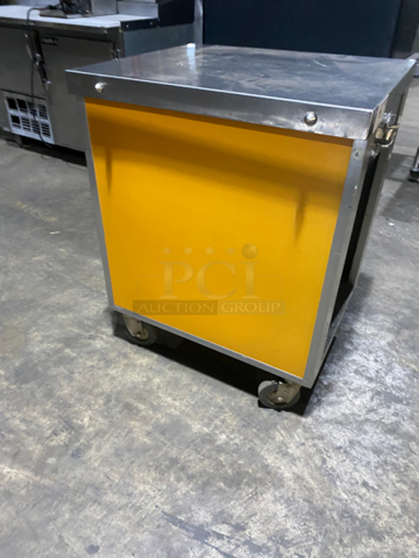 WOW! Serv-O-Lift Commercial Portable Cashier Station! All Stainless Steel! On Casters! - Image 4 of 7