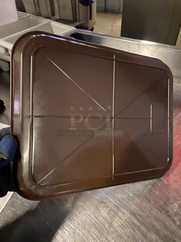 ALL ONE MONEY! Brown Poly Food Serving Trays! - Image 5 of 5