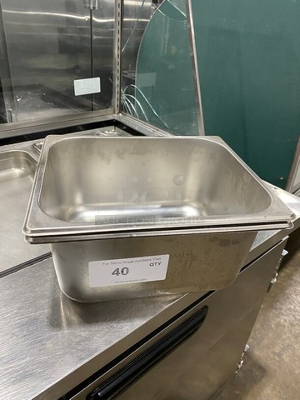 Stainless Steel Half Size Food Pan! 2x Your Bid! - Image 1 of 3