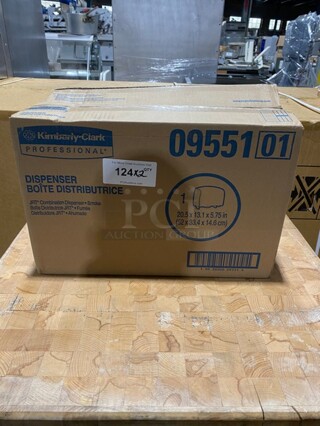 BRAND NEW IN BOX! Kimberly-Clark Toilet Paper Dispenser! MODEL 09551 2X Your Bid!