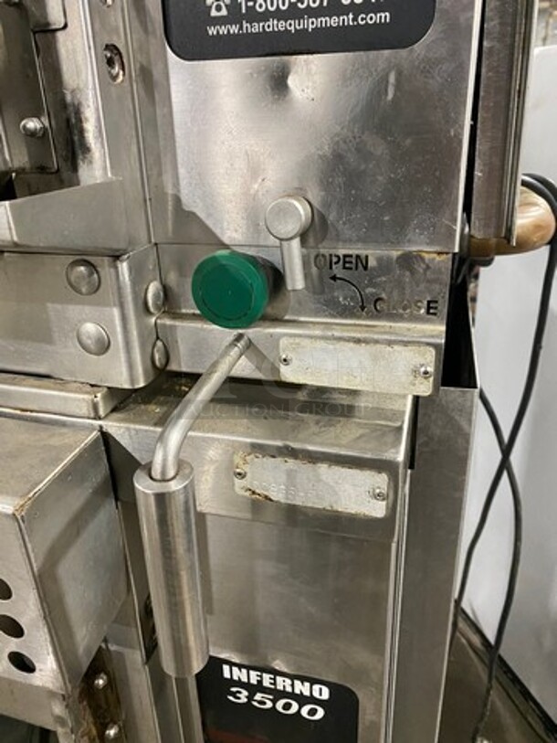 Hardt Commercial Natural Gas Powered Rotisserie Machine! With View Through Front Access Door! All Stainless Steel! Model: INFERNO3500 SN: 100935HFD11174 - Image 12 of 12