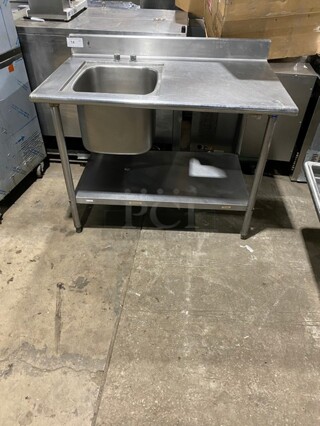 Eagle Stainless Steel Worktable With Build In Prep Sink!
