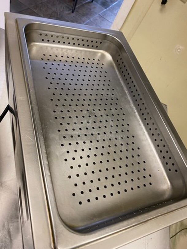 Avantco Commercial Countertop Single Well Food Warmer! All Stainless Steel! WORKING WHEN REMOVED! Model: 177W50 SN: 177W50211020210655 120V - Image 5 of 9