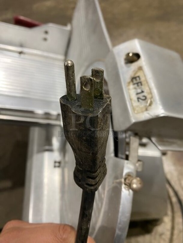 Fleetwood Commercial Countertop Deli/Meat Slicer! All Stainless Steel! Model: EF12 SN: EF12D977274 115V 60HZ 1 Phase - Image 8 of 10