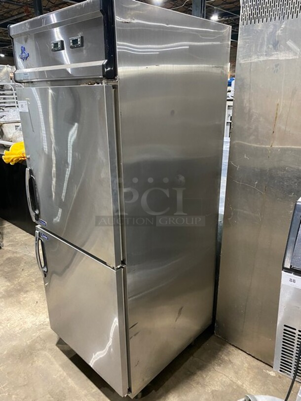 CoolTech Commercial Stainless Steel Reach In Half Cooler/Half Freezer Combo! On Casters! MODEL J2SRF-20B SN RF200505043 115V 1PH - Image 2 of 12