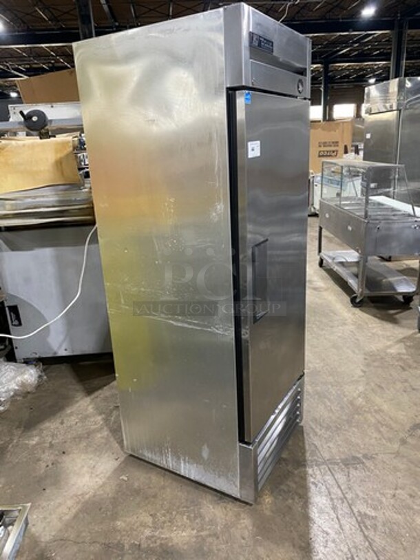 TRUE ENERGY STAR Stainless Steel Commercial Single Door Reach In Freezer w/ Poly Coated Racks on Commercial Casters. Model T-23F! 115 Volts/60Hz/1 Phase. - Image 2 of 9