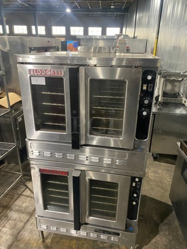 BEAUTIFUL! Blodgett Commercial Double Deck Natural Gas-Powered Full-Size Convection Ovens! With View Through Doors! With Metal Oven Racks! With Thermostatic Controls! On Legs! 2 X Your Bid Makes One Unit! - Image 11 of 11