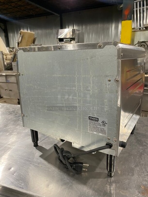 Waring Commercial Countertop Conveyor Toaster Oven! All Stainless Steel! On Legs! Model: CTS1000B 120V 60HZ 1 Phase - Image 4 of 8