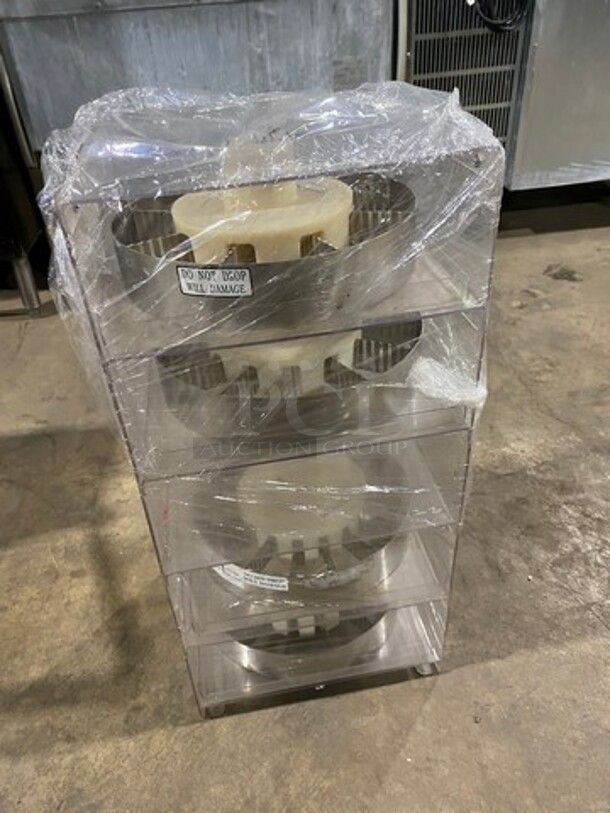 NICE! ALL ONE MONEY! Edible Arrangements Commercial Fruit/Vegetable Slicer/Cutter Machine! All Stainless Steel! With Slicer/Cutter Shape Attachments! Perfect For Edible Arrangements! - Image 8 of 9