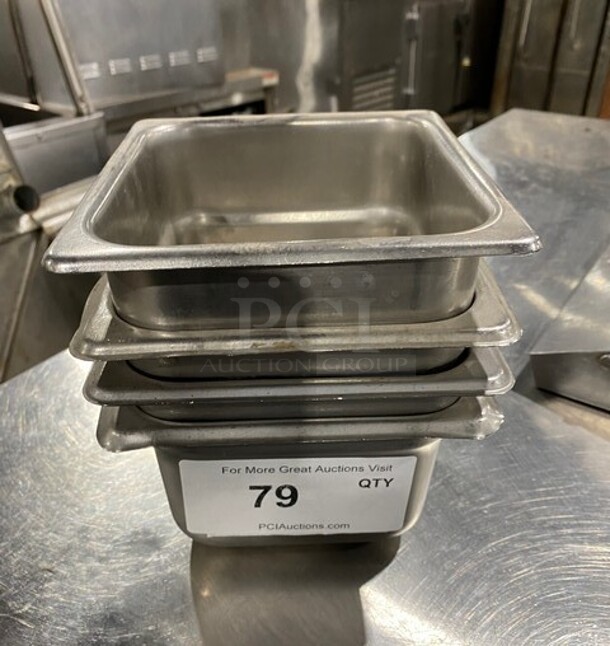 Winco Commercial Steam Table/ Prep Table Food Pans! All Stainless Steel! 4x Your Bid! - Image 1 of 4