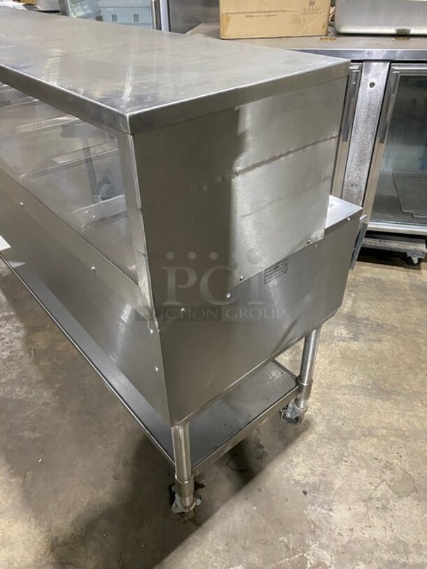 Eagle Commercial Electric Powered 5 Well Steam Table! With Storage Space Underneath! All Stainless Steel! On Casters! Model: YSPHT5 SN: 2008990234 208V 60HZ 1 Phase - Image 3 of 8