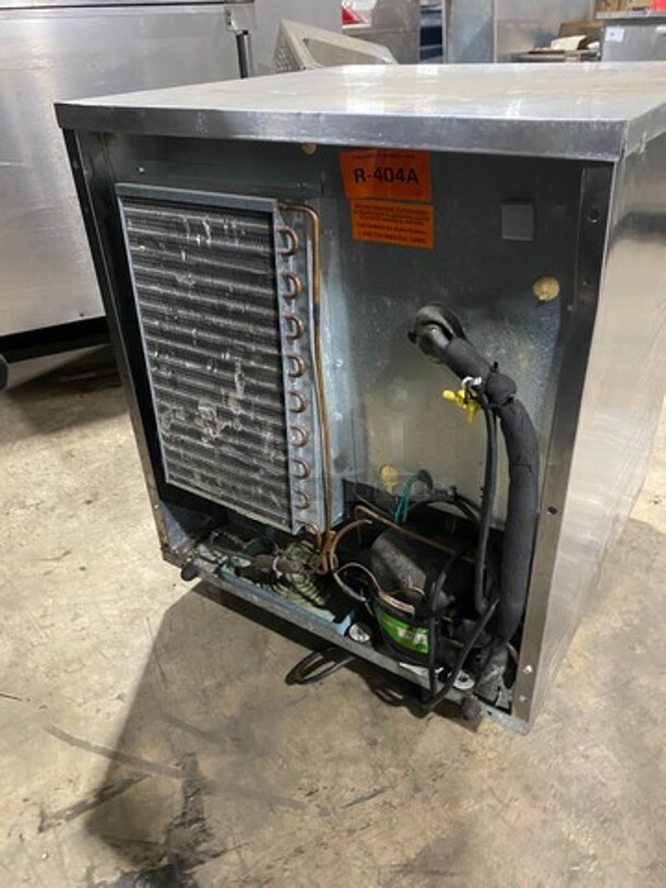 Delfield Commercial Single Door Lowboy/ Worktop Cooler! All Stainless Steel! On Casters! Model: 406CACHIP1 SN: 1503152001684 115V 60HZ 1 Phase - Image 4 of 8