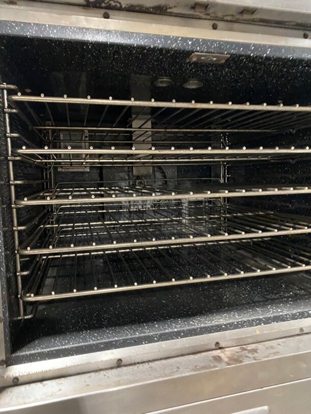 Vulcan Commercial Double Deck Convection Oven! With View Through Doors! Metal Oven Racks! All Stainless Steel! On Casters! 2x Your Bid Makes One Unit! Model: SG1010B SN: 48043916 - Image 6 of 10