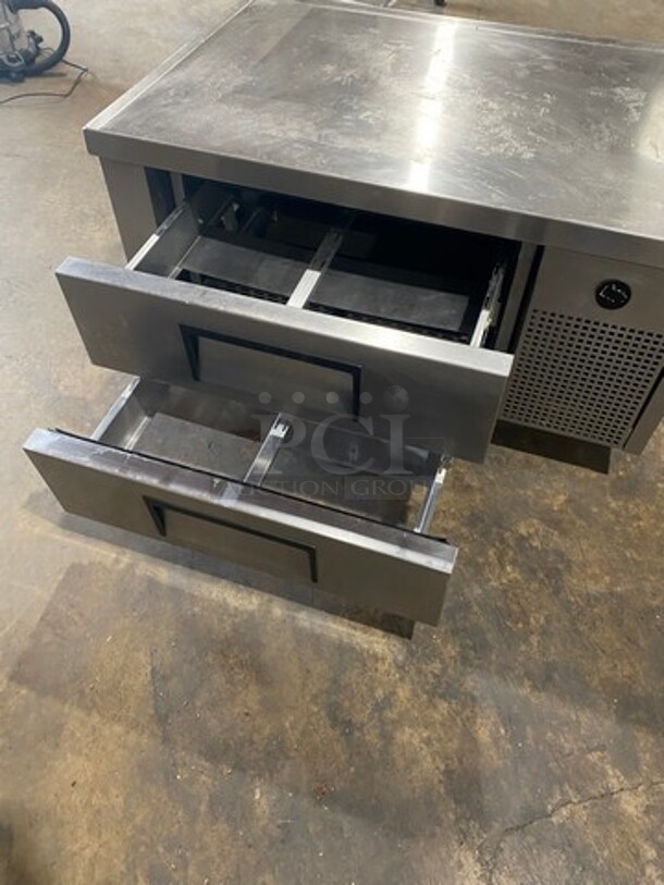 True Commercial Refrigerated 2 Drawer Chef Base! All Stainless Steel! On Casters! - Image 5 of 7