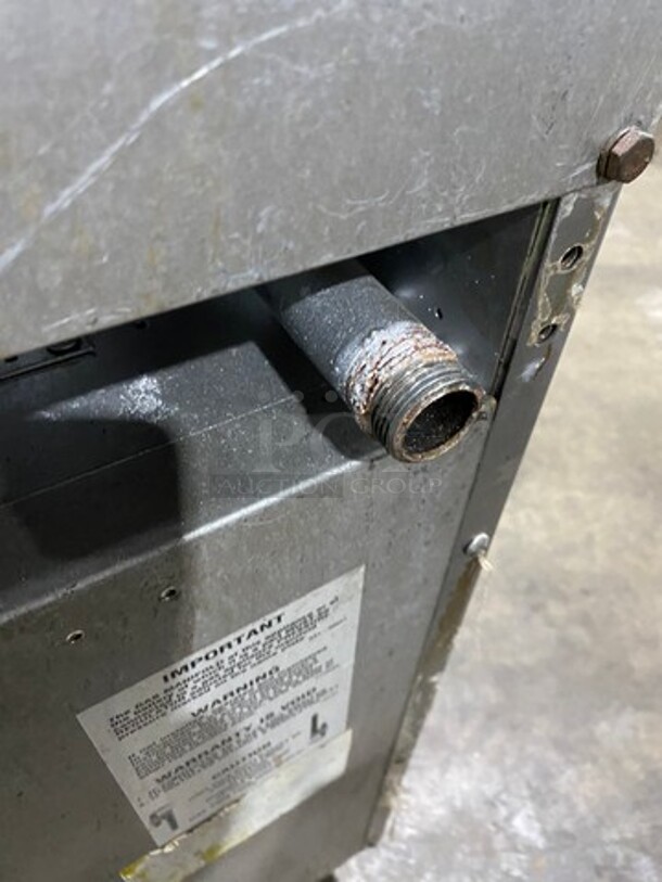 WOW! Southbend Commercial Natural Gas Powered 6 Burner Stove! With Raised Back Splash And Salamander Shelf! With Oven Underneath! All Stainless Steel! On Legs! Model: S36D SN: 14L05400 - Image 11 of 11