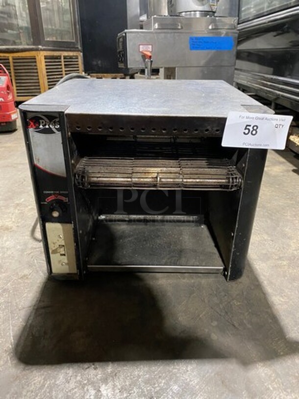 American Permanent Ware Commercial Countertop Conveyor Toaster! Stainless Steel Body! Model: XPRS SN: 0509D05350 120V 60HZ 1 Phase