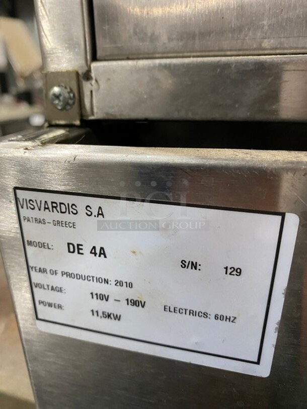 2010 Visvardis Electric Gyro Machine! MODEL DE4A SN:129 110/190V  - Image 9 of 9