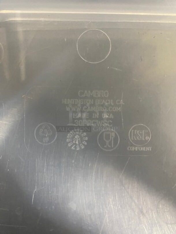 ALL ONE MONEY! Cambro Clear Poly Food Container Lids! - Image 5 of 6
