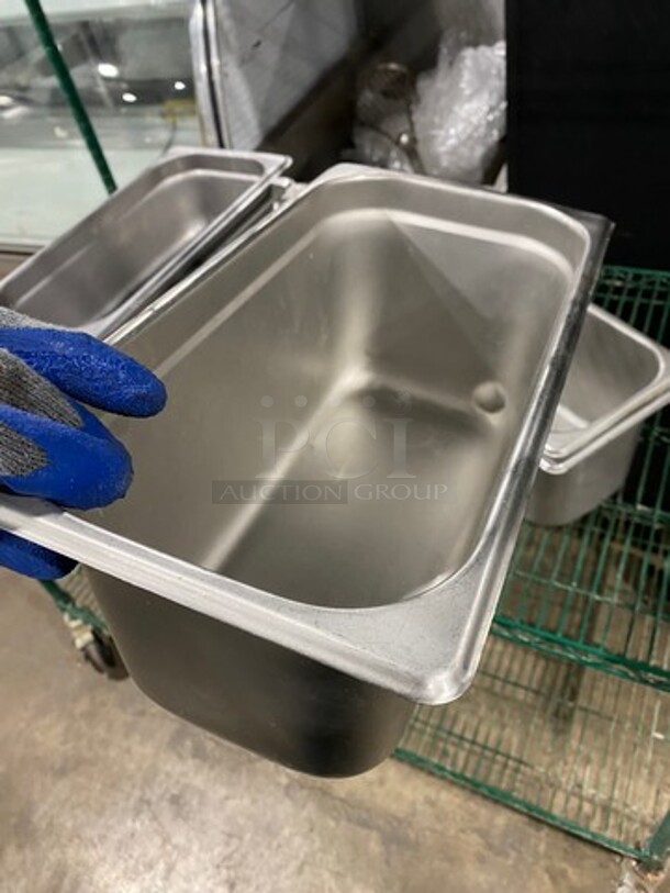 Winco Commercial Steam Table/ Prep Table Food Pans! All Stainless Steel! 7x Your Bid! - Image 9 of 9