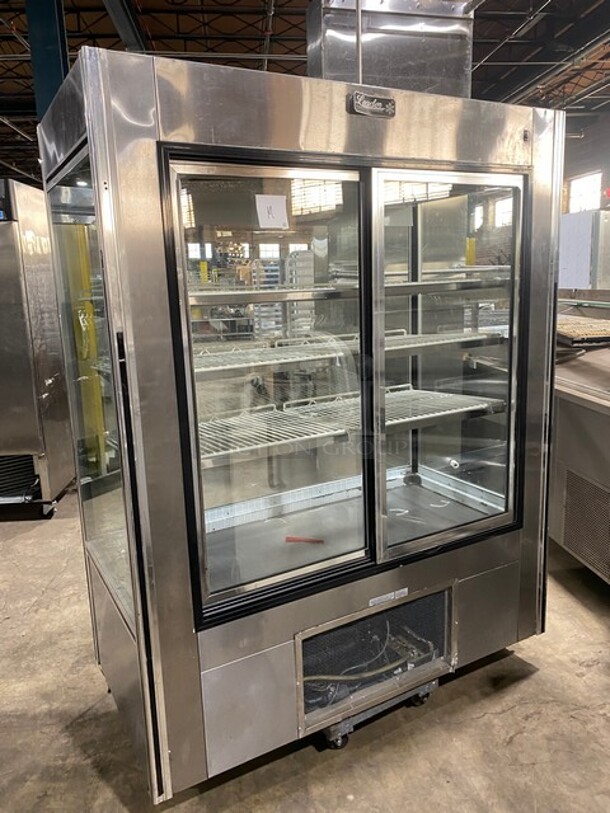 Leader Commercial Reach In Cooler Merchandiser! Glass All Around! With Rear Access Sliding Doors! Poly Coated Racks! Model: LS54SC SN: PT09S2914 115V 60HZ 1 Phase - Image 3 of 9
