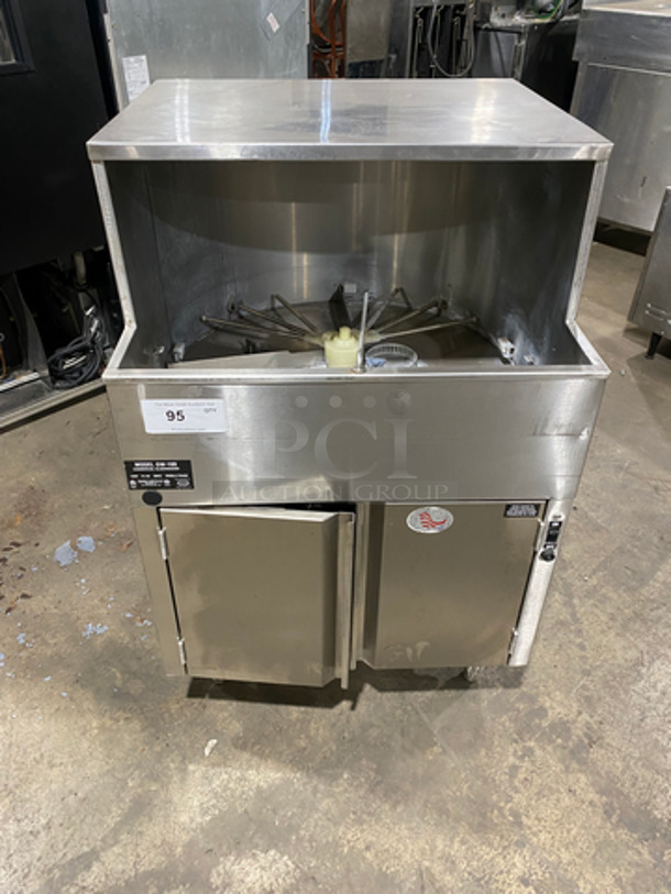 CMA Commercial Glass Washer! All Stainless Steel! On Legs! Model: GW-100 120V 60HZ 1 Phase