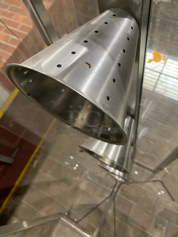 Vollrath Commercial Refrigerated Food Serving Station Counter/ Cold Pan! With Sneeze Guard! With Lowering Prep Line! Stainless Steel Body! On Casters! Model: R3871660 SN: B31500809205001 120V 60HZ 1 PH - Image 6 of 9