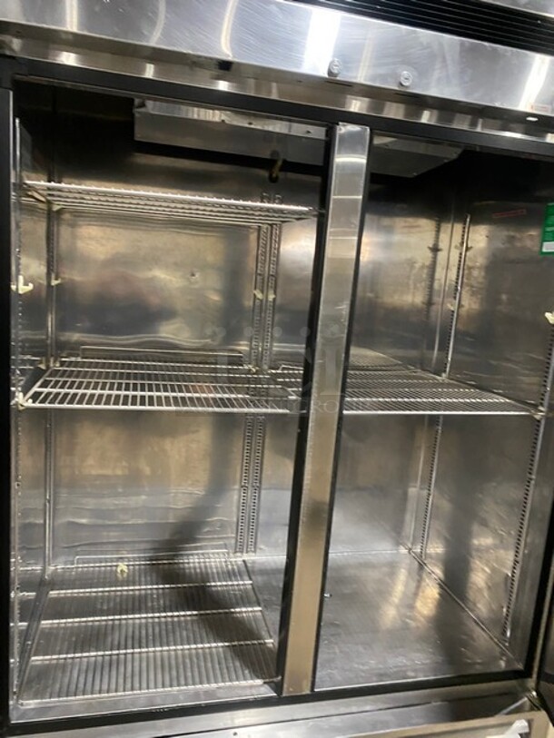 Turbo Air Commercial 2 Door Reach In Refrigerator! All Stainless Steel! With Metal Racks! On Casters! 110-120V 1 Phase! Model: TSR-49SD SN: DR49SB5100! - Image 5 of 9