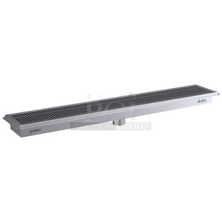 BRAND NEW SCRATCH & DENT! Regency 12" x 72" 14-Gauge Stainless Steel Floor Trough with Grate