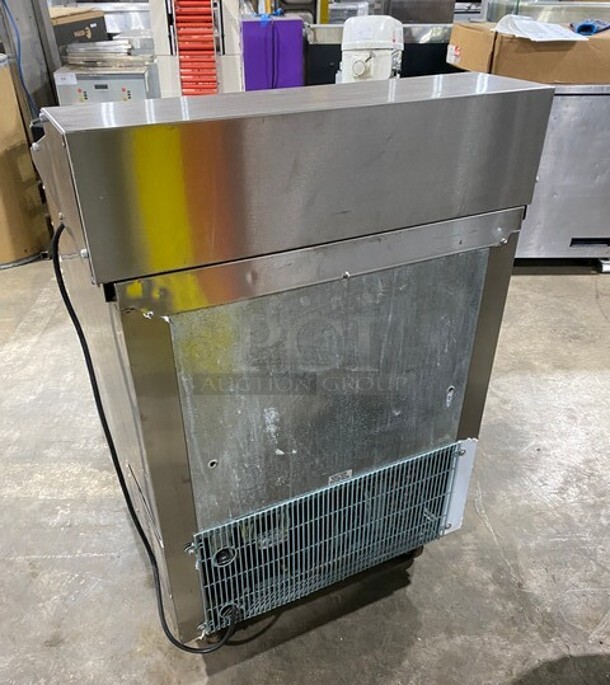 Leader Commercial Refrigerated Mega Top Sandwich Prep Table! With Commercial Cutting Board! With Single Door Underneath Storage Space! All Stainless Steel! On Casters! MODEL ESLM27SC SN:NP10M2704 - Image 3 of 11