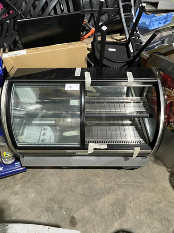 New! Never Used! Out Of The Box! Vollrath Countertop Food Warmer Holding Display Case Merchandiser Showcase! With Curved Front Glass! With Rear Access Doors! Stainless Steel Body!