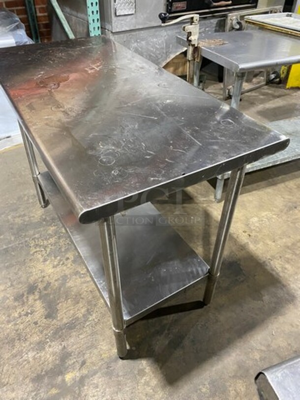 Solid Stainless Steel Work Top/ Prep Table! With Storage Space Underneath! On Legs! - Image 2 of 8