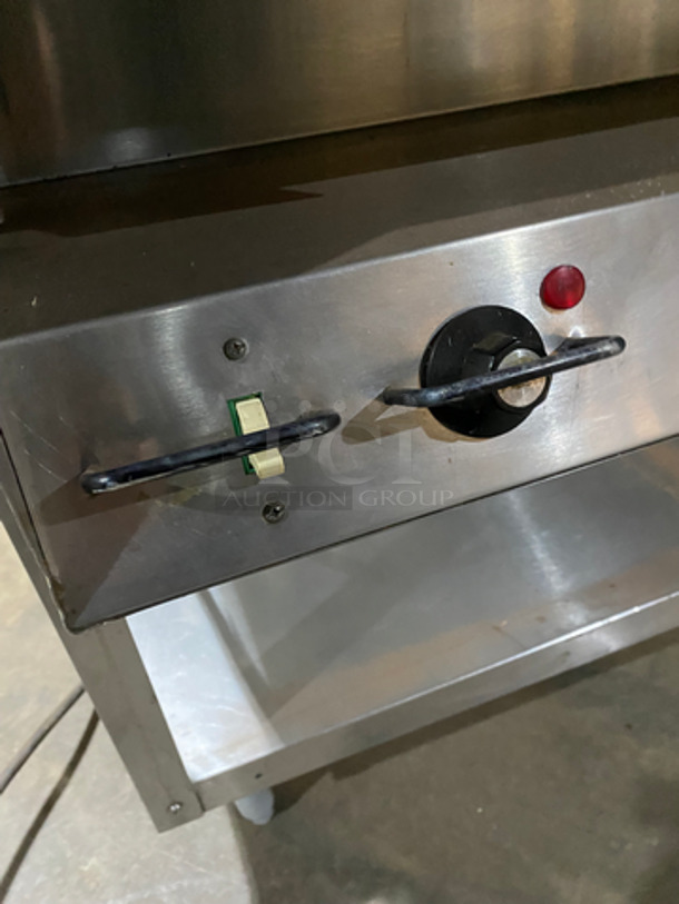 Serve Well By Vollrath Commercial Electric Powered 4 Bay Steam Table! With Storage Area Underneath! All Stainless Steel! On Legs! - Image 8 of 10
