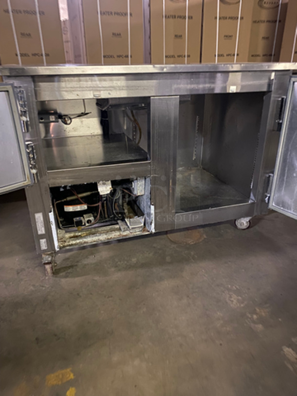 Leader Commercial 2 Door Lowboy/Worktop Cooler! All Stainless Steel! On Casters! Model: FB48SC SN: PV09S1911 115V 60HZ 1 Phase - Image 5 of 9