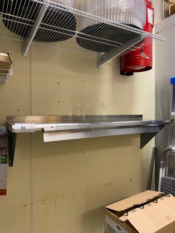 Commercial Solid Stainless Steel Wall Mount Shelf!