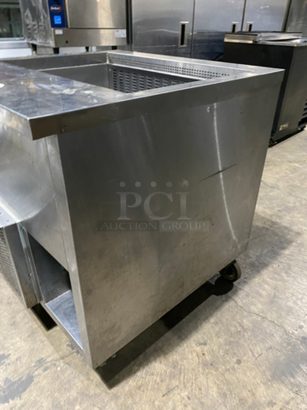 Commercial Refrigerated Sandwich Prep Table! All Stainless Steel! On Casters! - Image 2 of 9