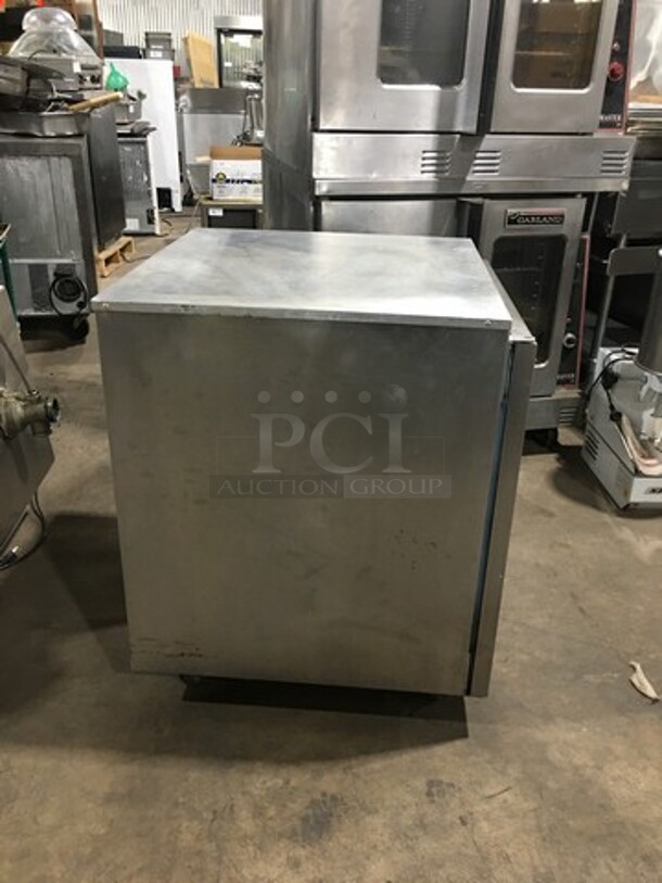 Delfield Enodis Commercial Single Door Lowboy/Worktop Cooler! All Stainless Steel! On Casters! Model: 407CADHL SN: 0507036102124T 115V 60HZ 1 Phase - Image 2 of 9