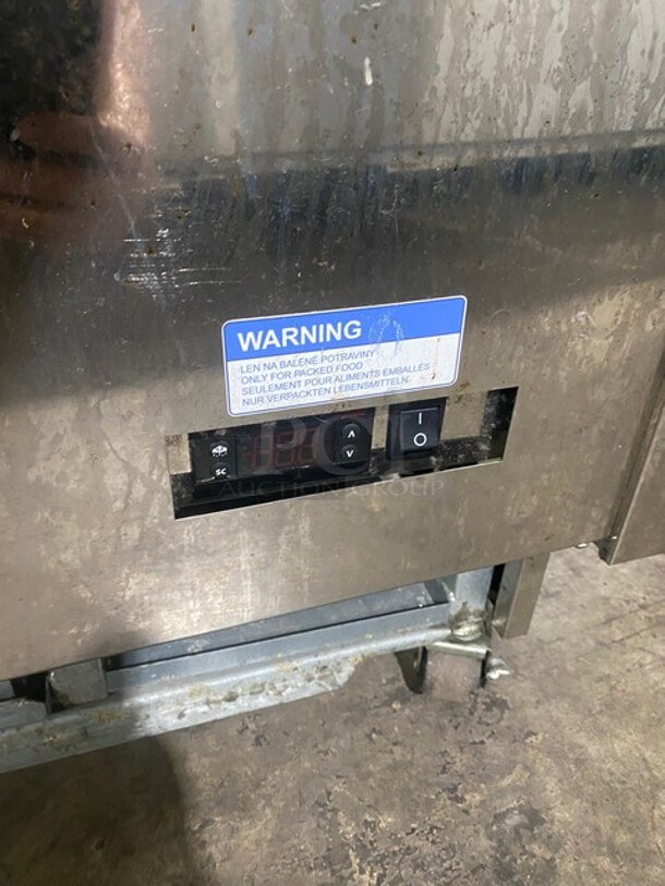 Karlos 200 M2 Stainless Steel Commercial Refrigerated Grab N Go Open Merchandiser! On Casters! SN: 50880 230V  - Image 7 of 10