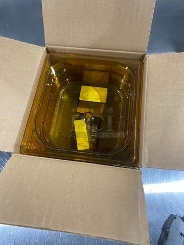 NEW! IN THE BOX! Rubbermaid Yellow Poly 1/6x2.5" Food Containers! - Image 3 of 7