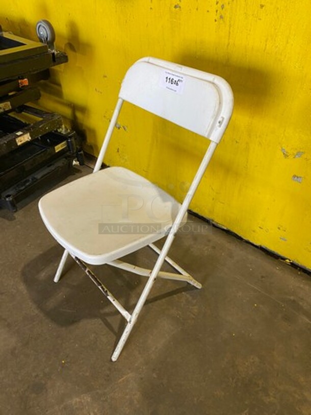 White Foldable Patio Chairs! 6x Your Bid! - Image 2 of 5