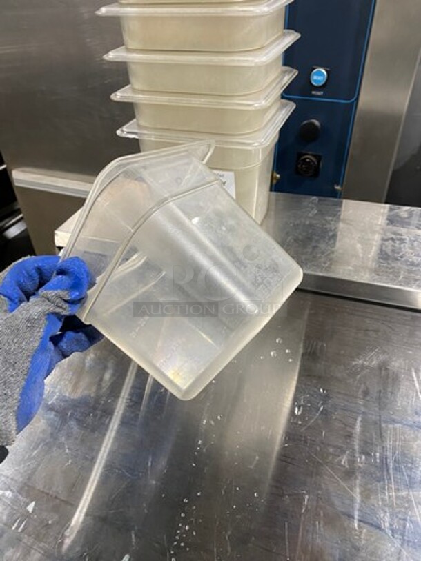 Cambro Clear Poly 1/6x6" Food Containers! 10x Your Bid! - Image 8 of 8