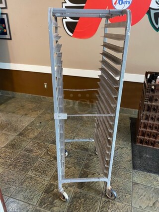 Metal Commercial Pan Transport Rack! On Casters!