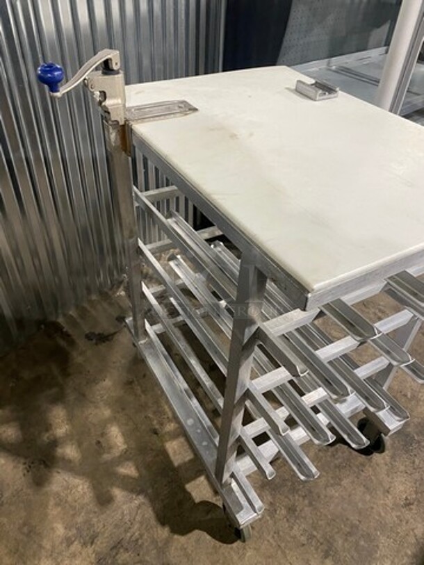 Commercial Speed Rack! With Can Opener On Top! On Casters! - Image 3 of 8