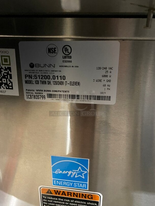  BUNN All Stainless Steel Commercial Countertop 2 Section Coffee Machine! 120-240 Volts, 1 Phase! - Image 7 of 12